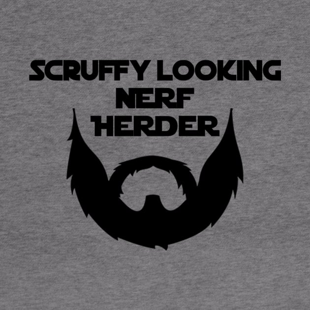 Scruffy Looking Nerf Herder Beard (Black) by Carbonitechat